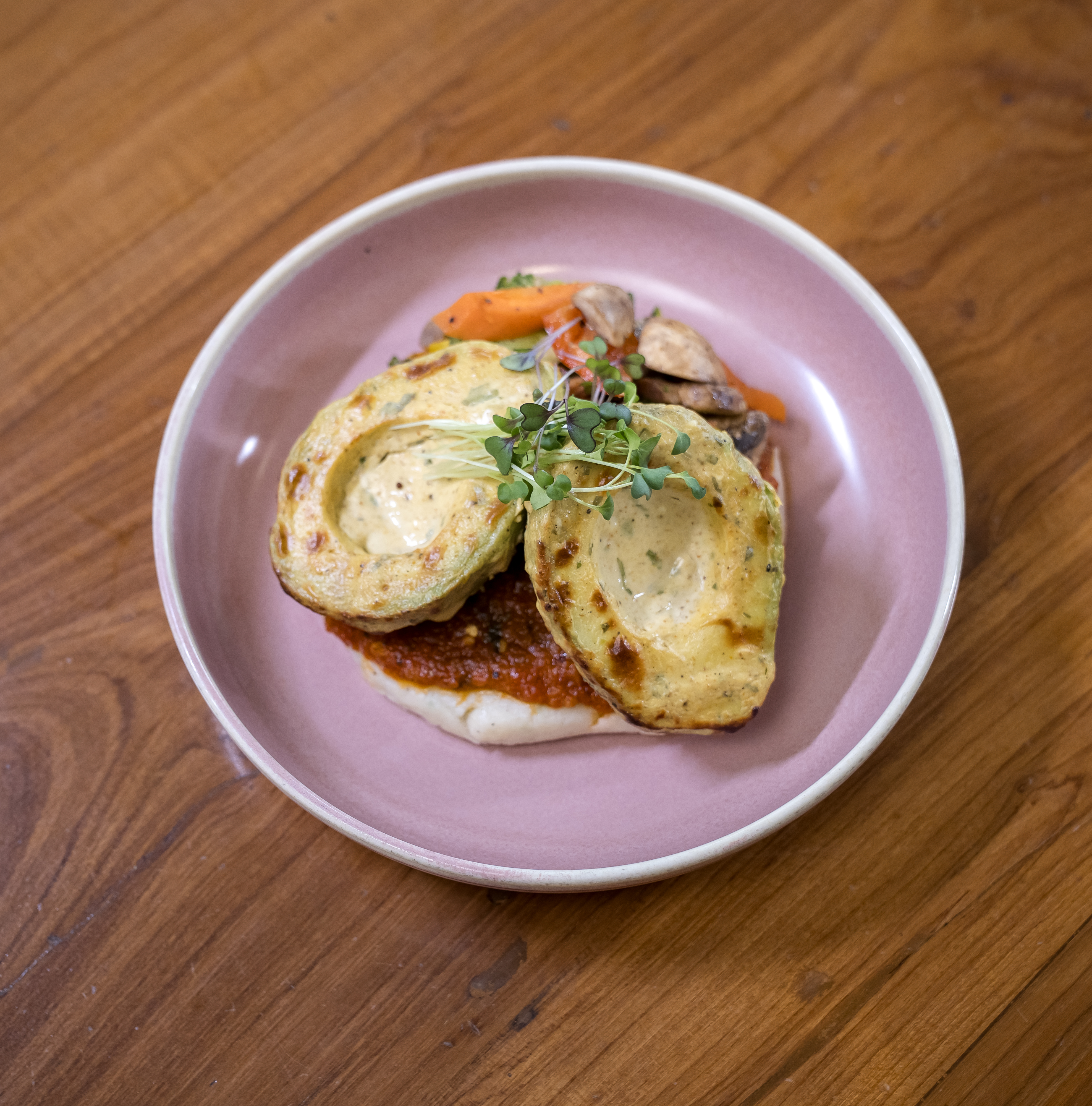 Baked Malai Avocado & Mash