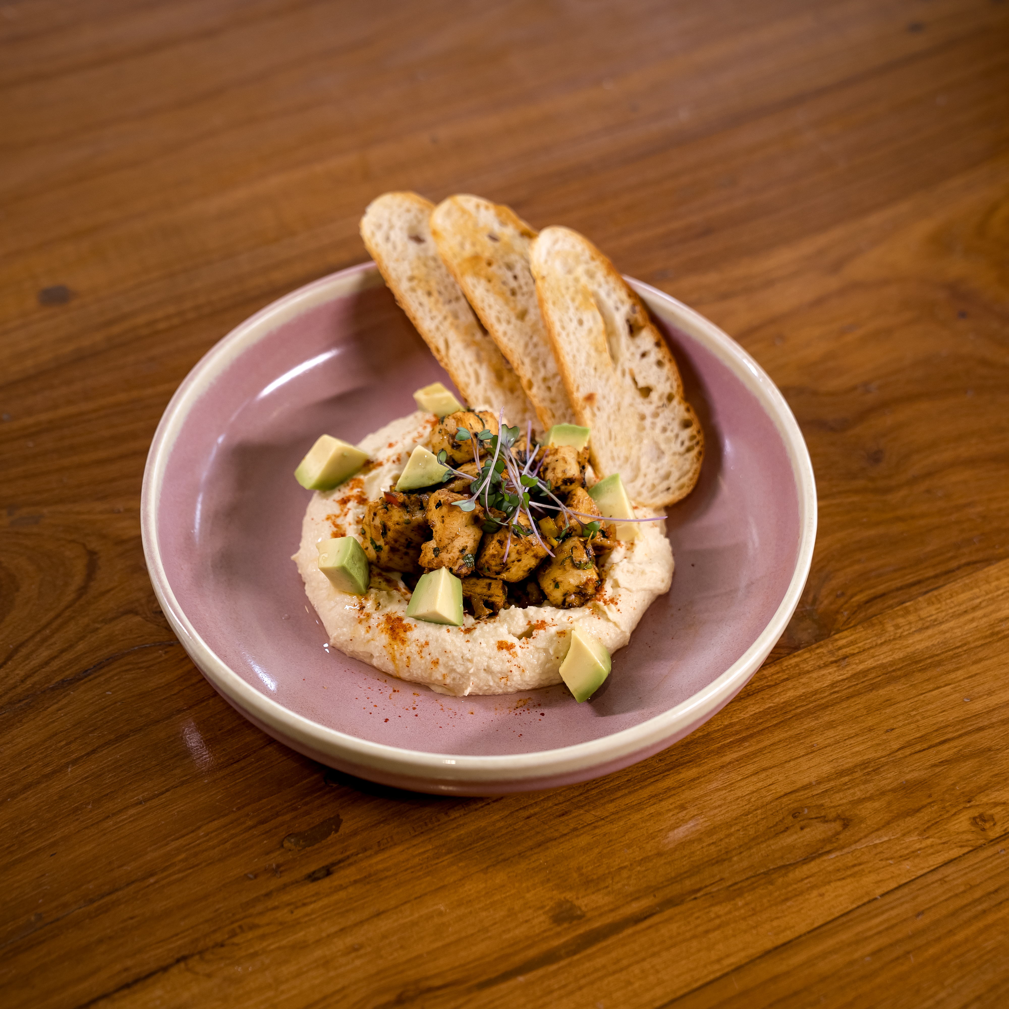 Cajun Chicken Hummus