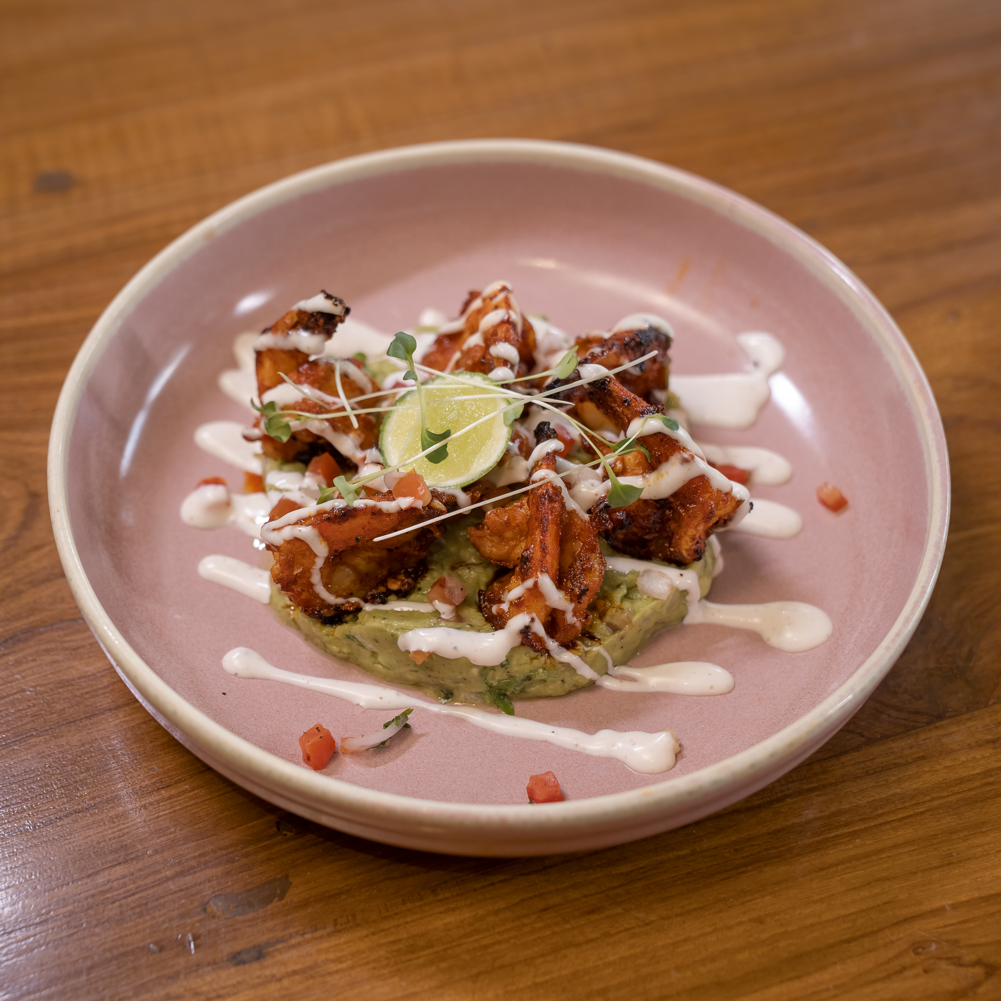 Peri Peri Prawns & Avo Salsa