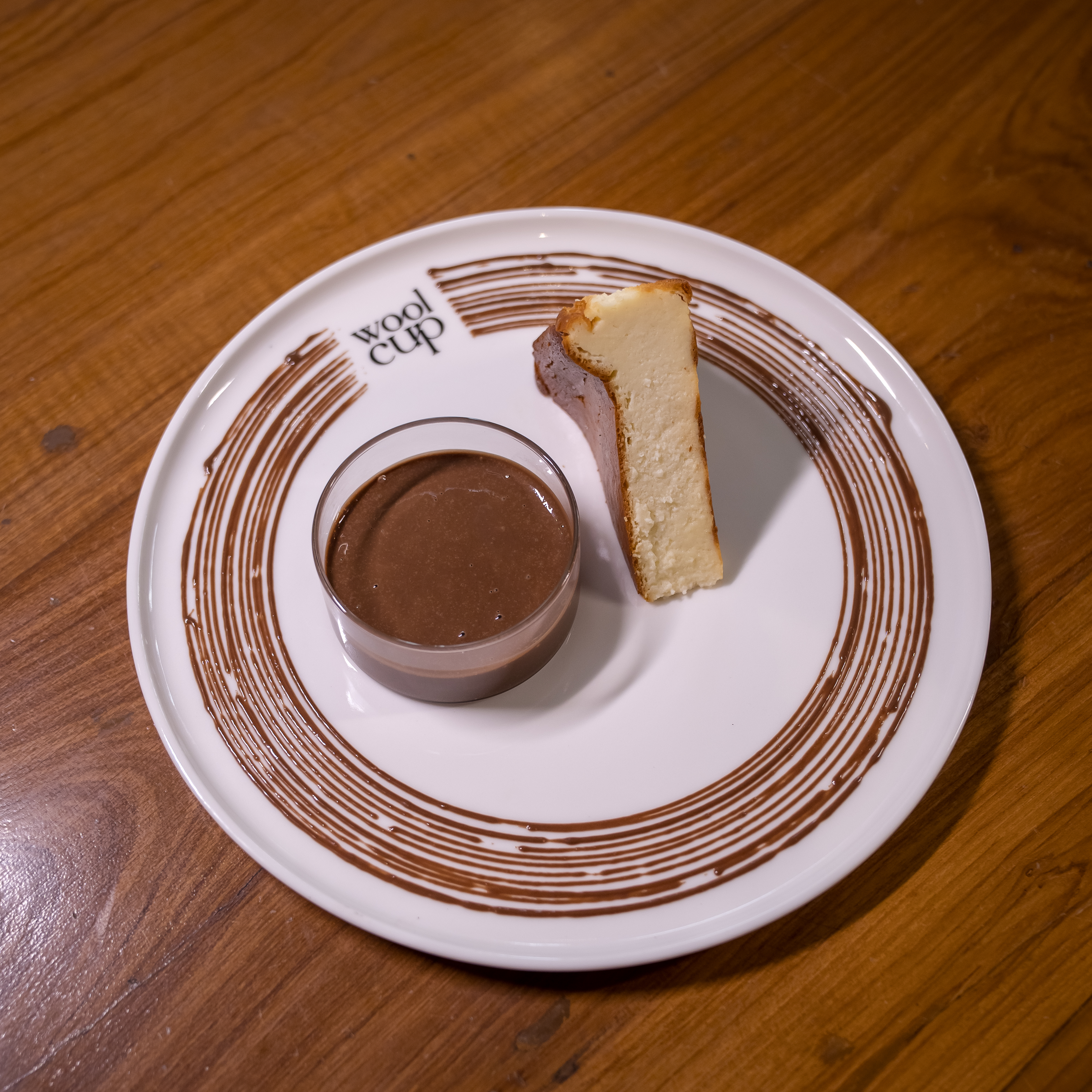Burnt Basque Cheesecake with Warm Nutella